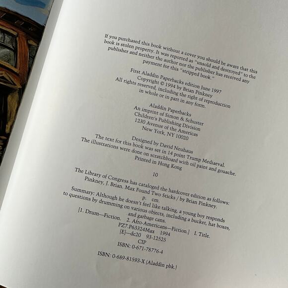 Vintage 1997 Max Found Two Sticks Paperback Book - Picture 4 of 10